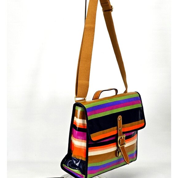 Fossil Women's Multicolored Coated Canvas Messenger Crossbody Bag Medium 1824 - Picture 3 of 16